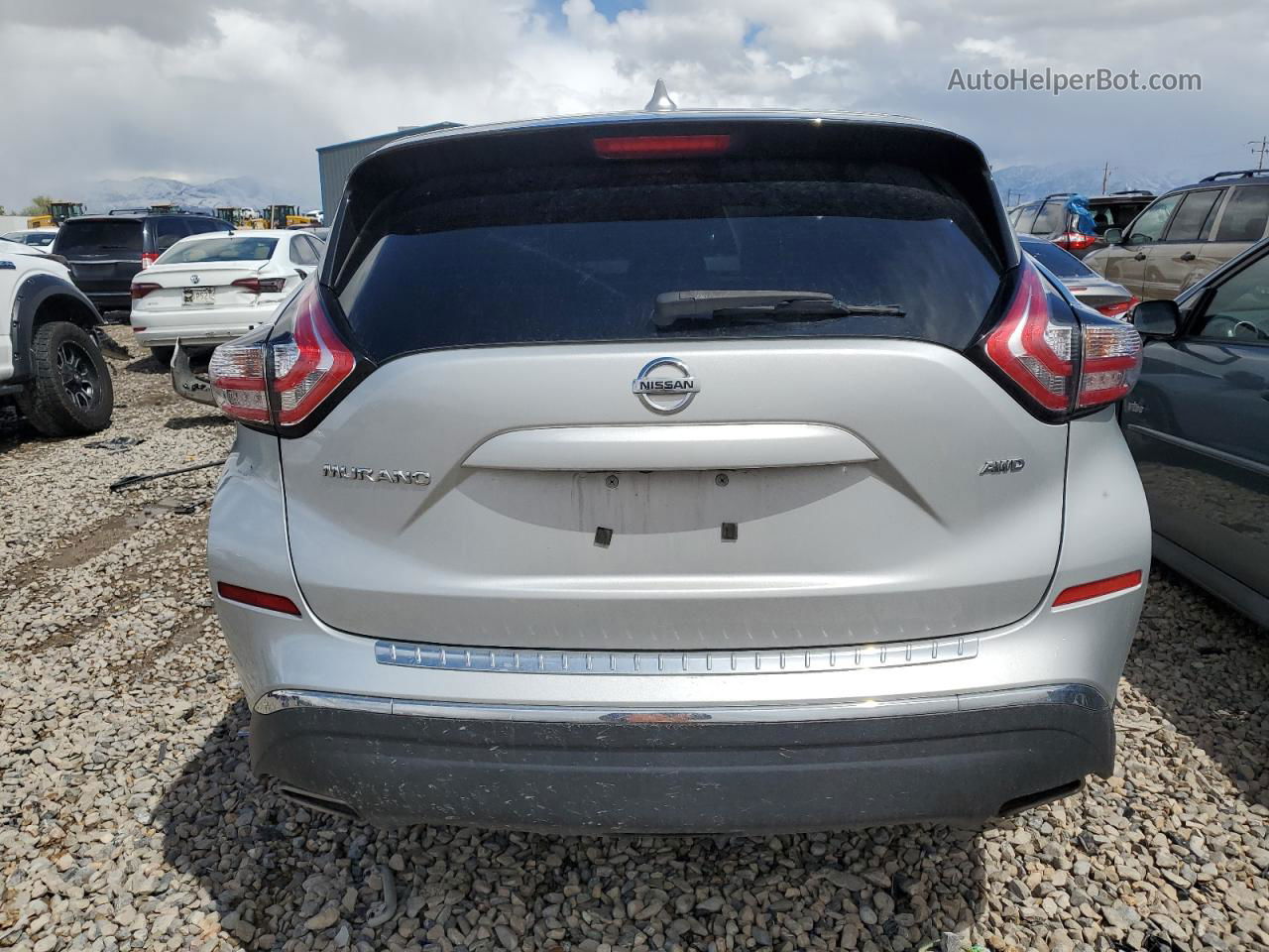 2017 Nissan Murano S Silver vin: 5N1AZ2MH8HN156481