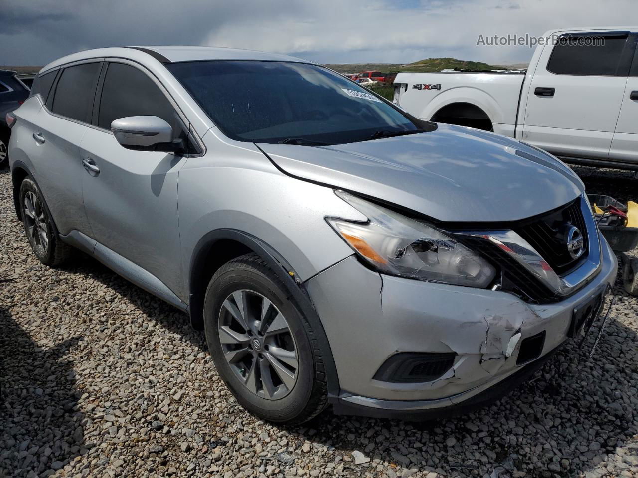 2017 Nissan Murano S Silver vin: 5N1AZ2MH8HN156481