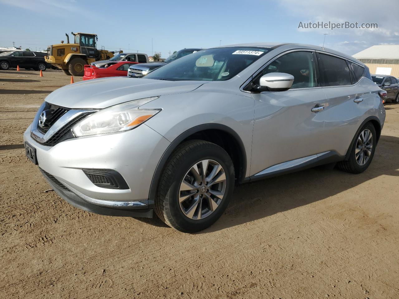 2017 Nissan Murano S Silver vin: 5N1AZ2MH8HN156996