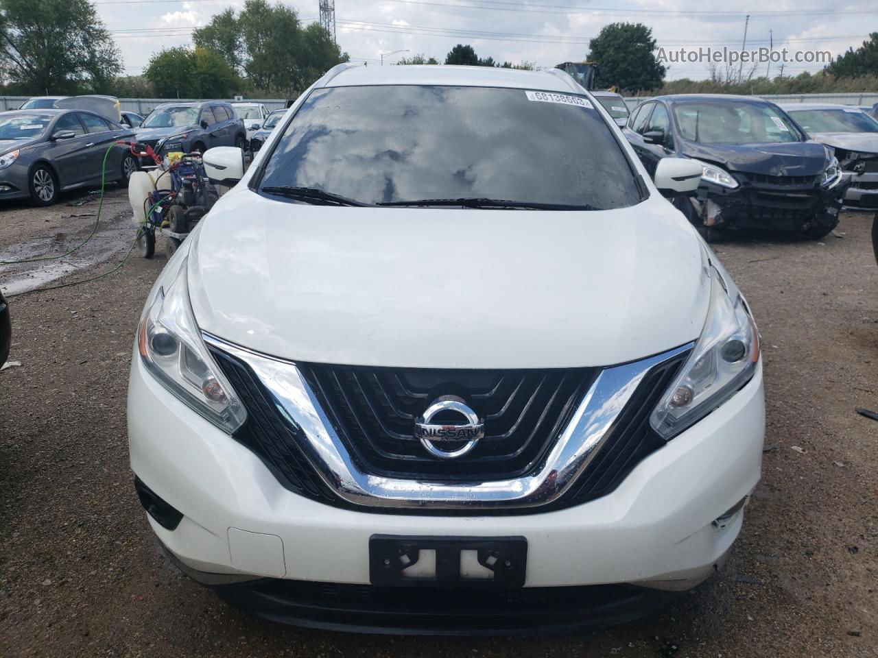 2017 Nissan Murano S White vin: 5N1AZ2MH8HN162118