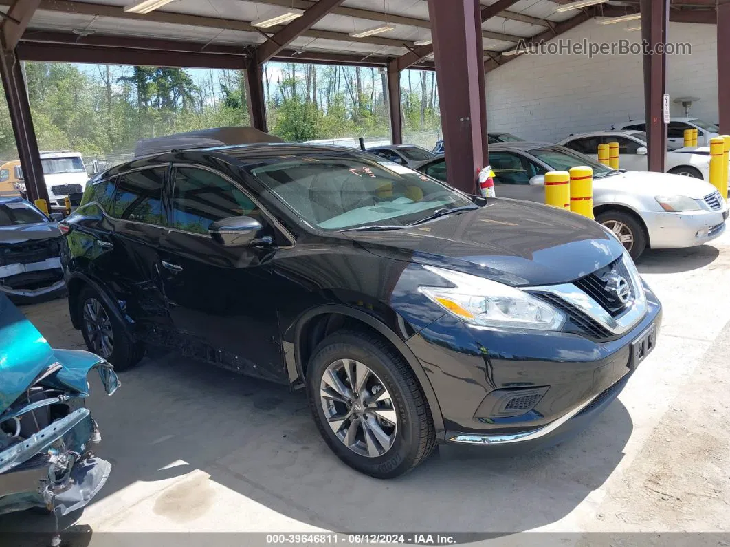 2017 Nissan Murano S Черный vin: 5N1AZ2MH8HN199380