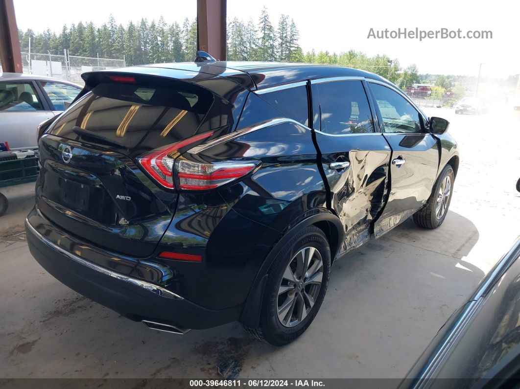 2017 Nissan Murano S Black vin: 5N1AZ2MH8HN199380