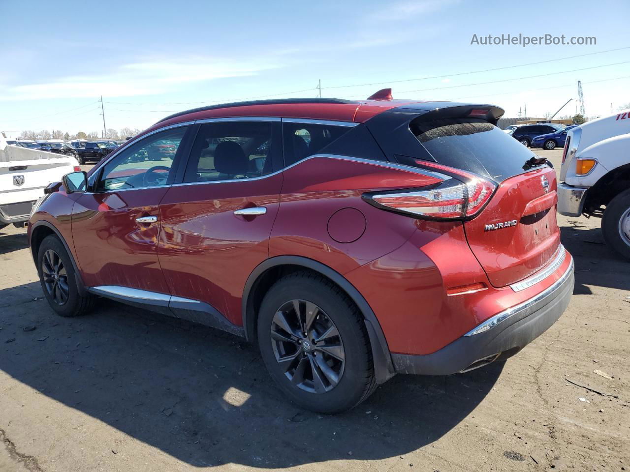 2017 Nissan Murano S Red vin: 5N1AZ2MH8HN199802