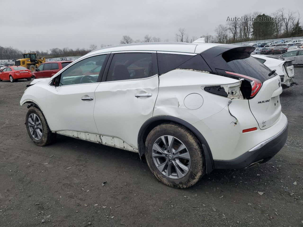 2018 Nissan Murano S White vin: 5N1AZ2MH8JN135930