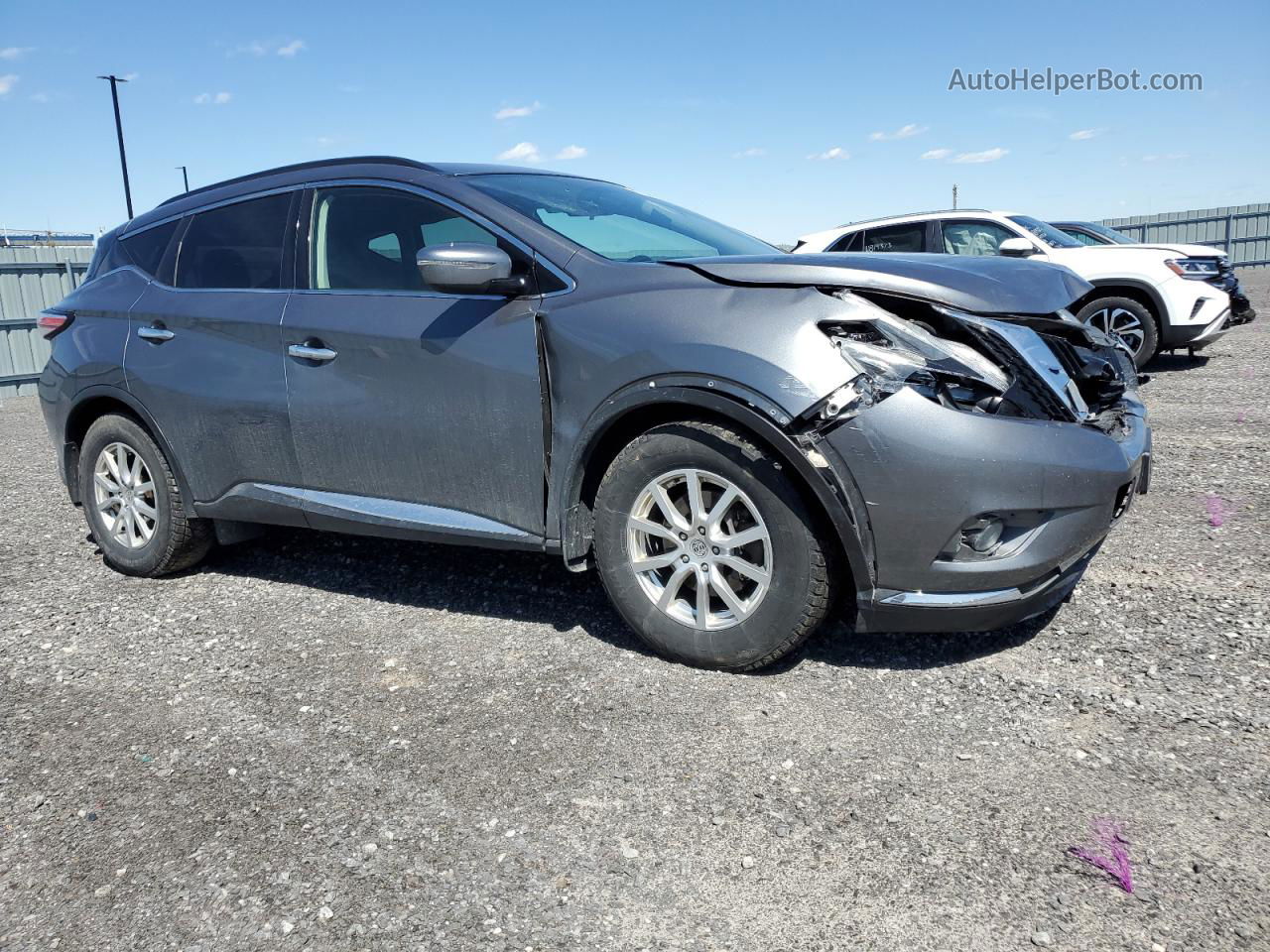 2018 Nissan Murano S Gray vin: 5N1AZ2MH8JN141128