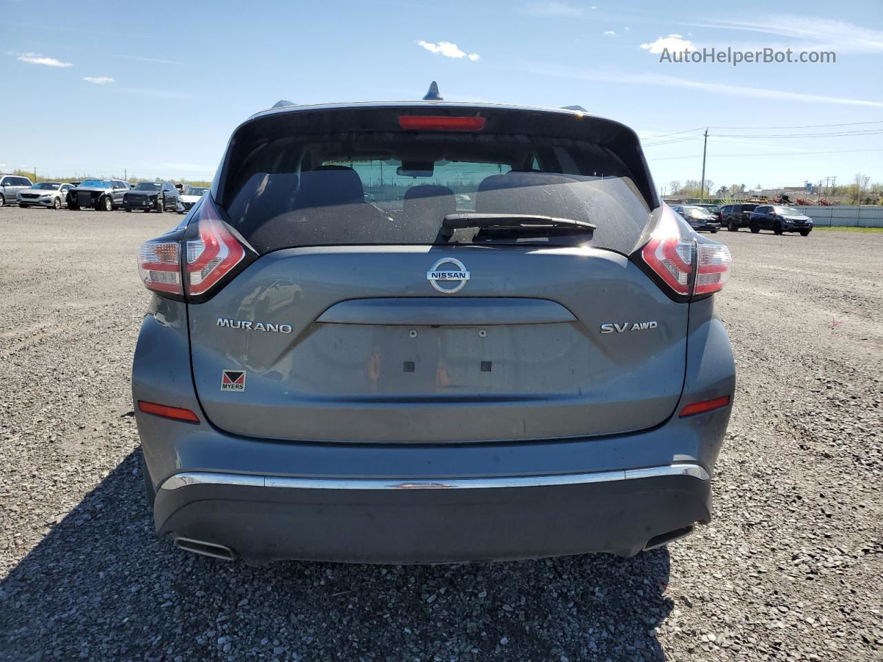 2018 Nissan Murano S Gray vin: 5N1AZ2MH8JN141128