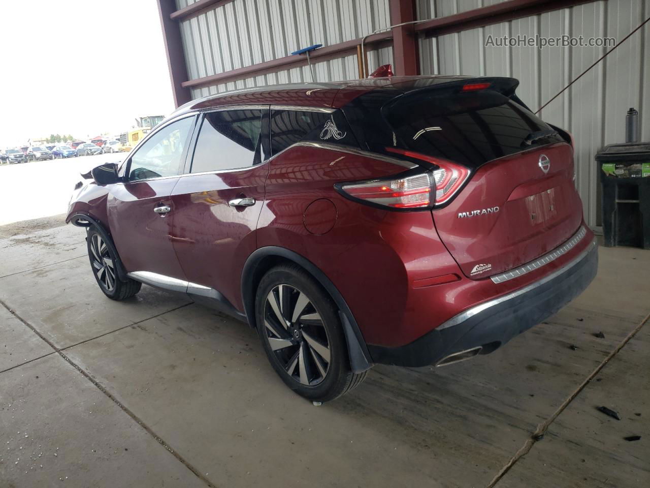 2018 Nissan Murano S Maroon vin: 5N1AZ2MH8JN169642