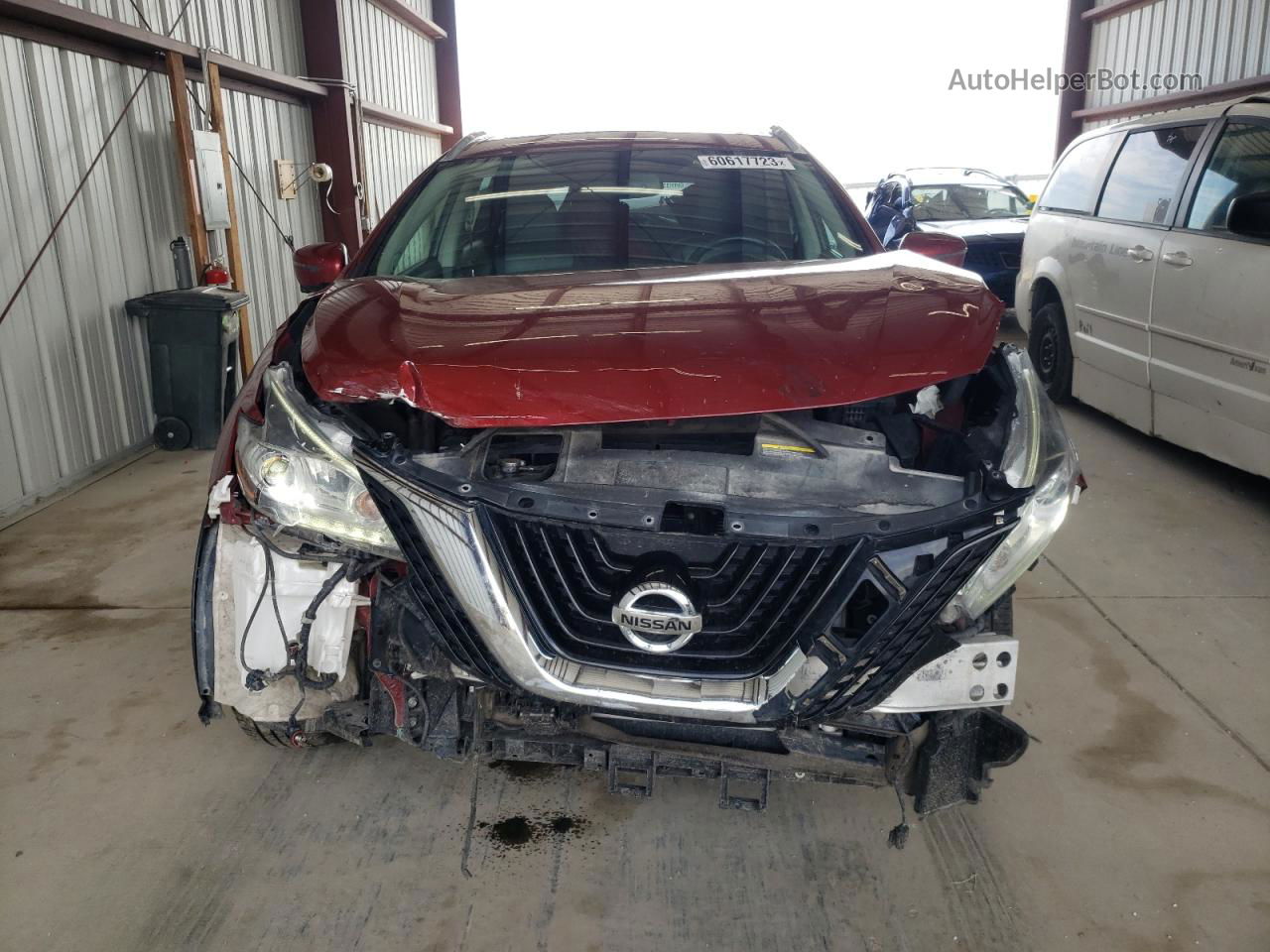 2018 Nissan Murano S Maroon vin: 5N1AZ2MH8JN169642