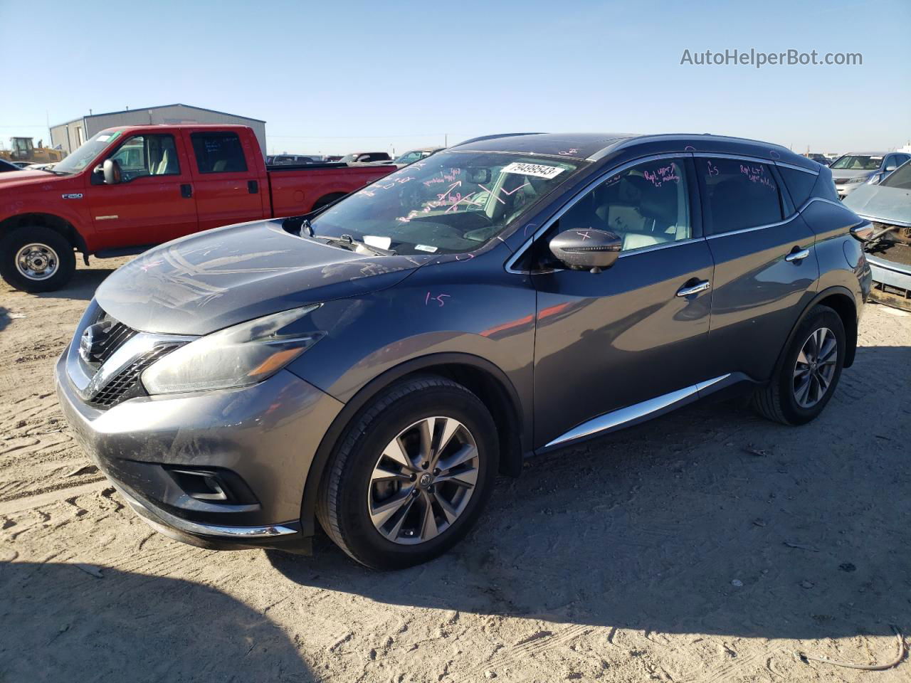 2018 Nissan Murano S Gray vin: 5N1AZ2MH8JN171780