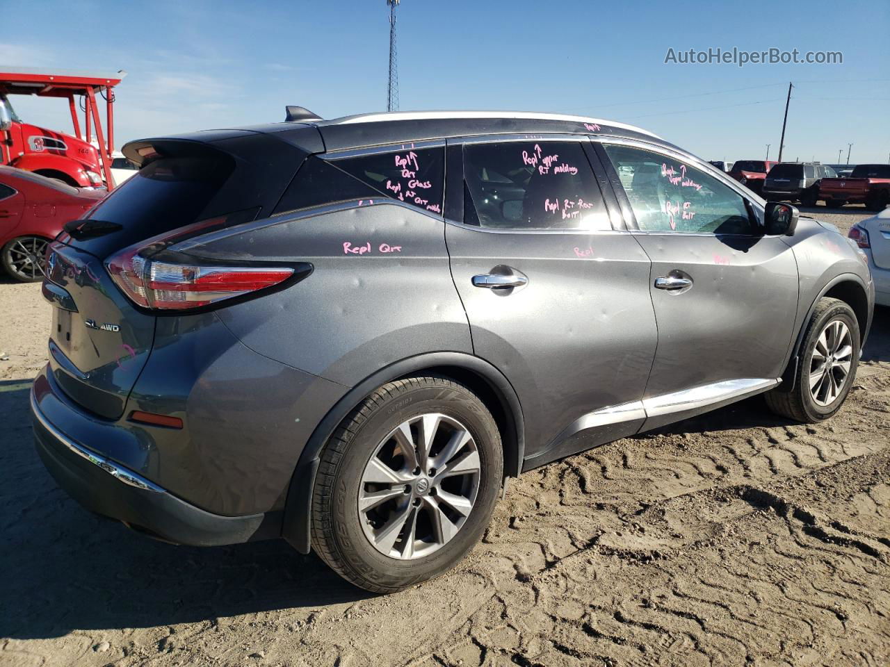 2018 Nissan Murano S Gray vin: 5N1AZ2MH8JN171780