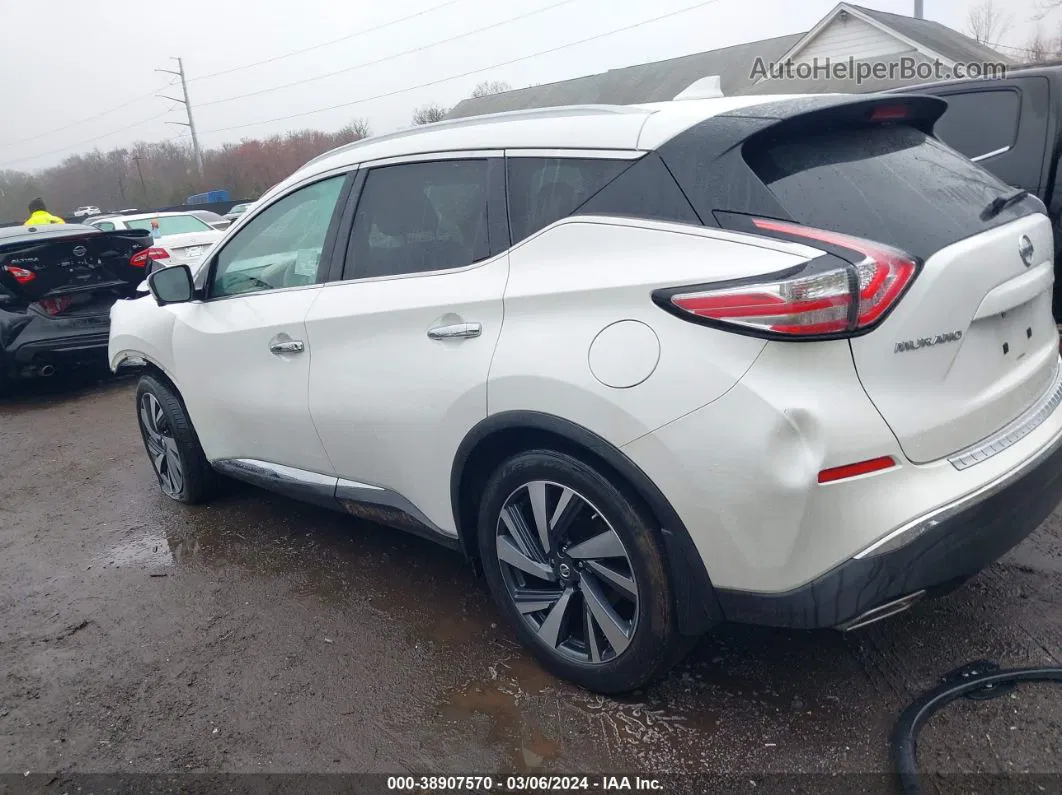 2018 Nissan Murano Platinum Белый vin: 5N1AZ2MH8JN175103