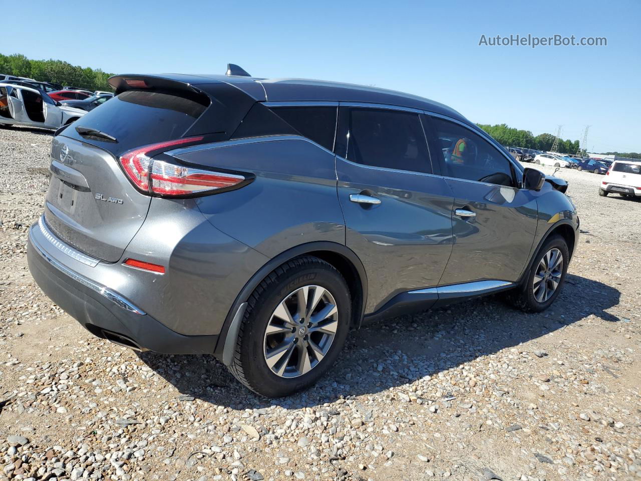 2018 Nissan Murano S Серый vin: 5N1AZ2MH8JN177241