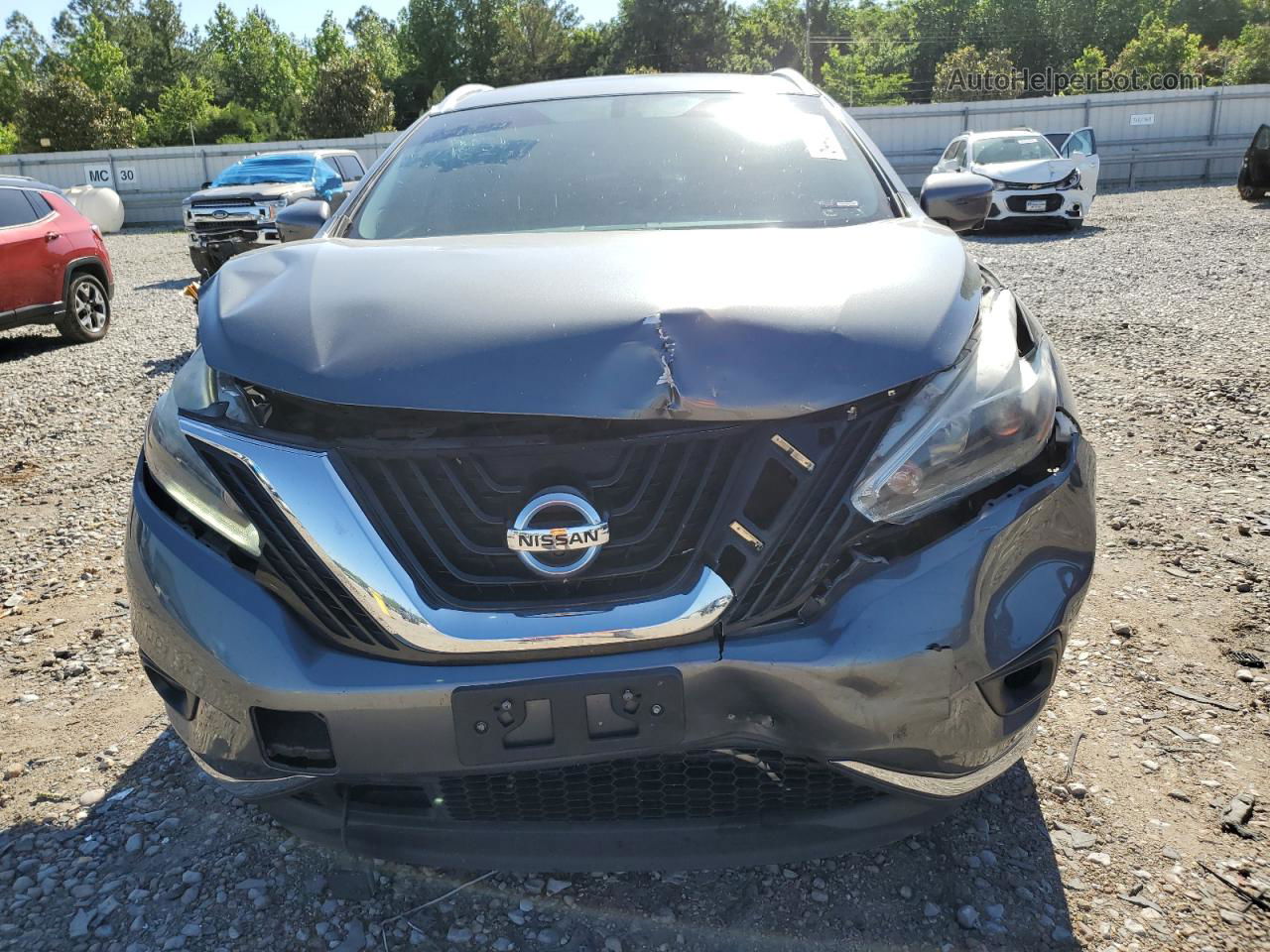 2018 Nissan Murano S Серый vin: 5N1AZ2MH8JN177241