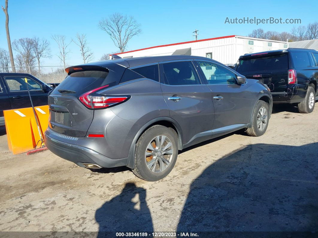 2018 Nissan Murano S Gray vin: 5N1AZ2MH8JN180737