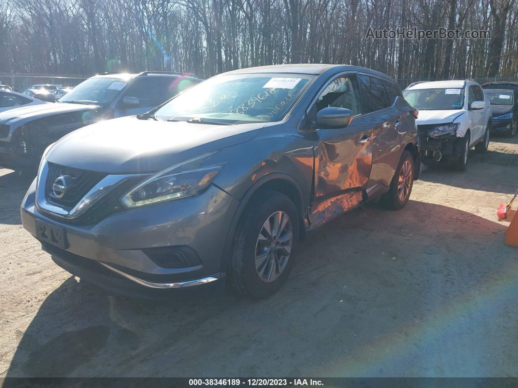 2018 Nissan Murano S Gray vin: 5N1AZ2MH8JN180737