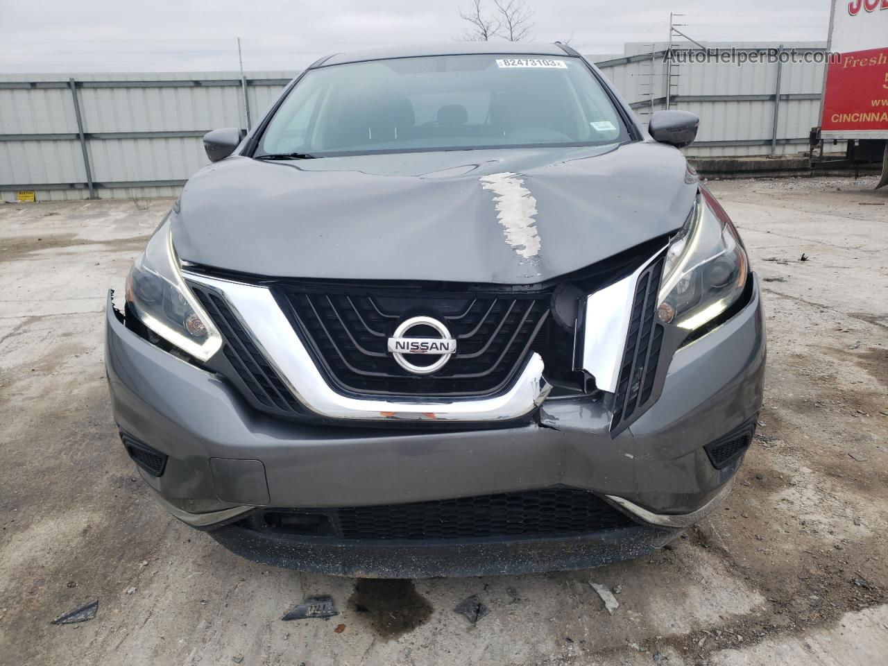 2018 Nissan Murano S Gray vin: 5N1AZ2MH8JN191642