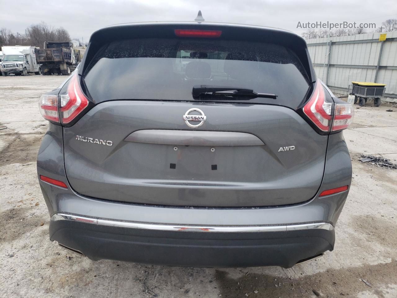 2018 Nissan Murano S Gray vin: 5N1AZ2MH8JN191642