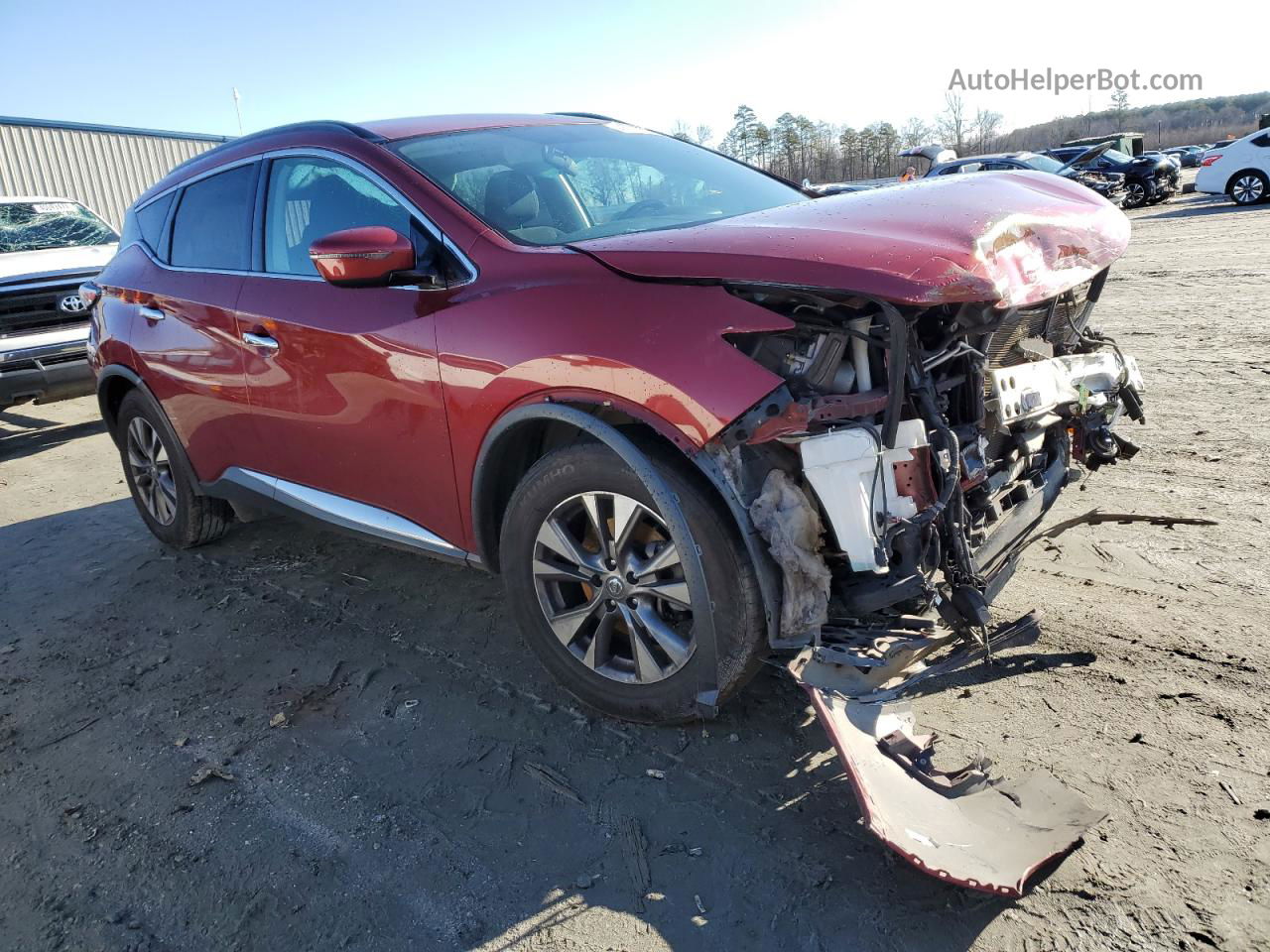 2017 Nissan Murano S Burgundy vin: 5N1AZ2MH9HN104762