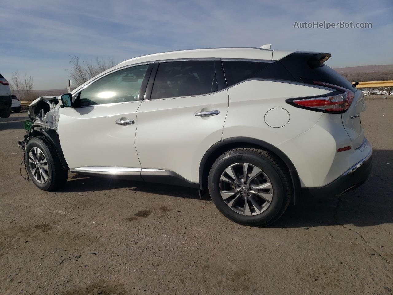 2017 Nissan Murano S White vin: 5N1AZ2MH9HN107760