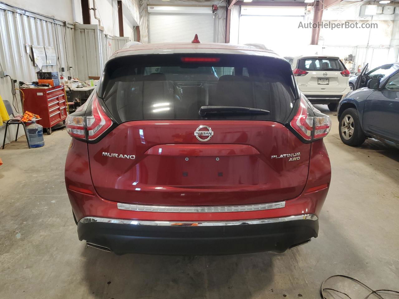 2017 Nissan Murano S Burgundy vin: 5N1AZ2MH9HN115745