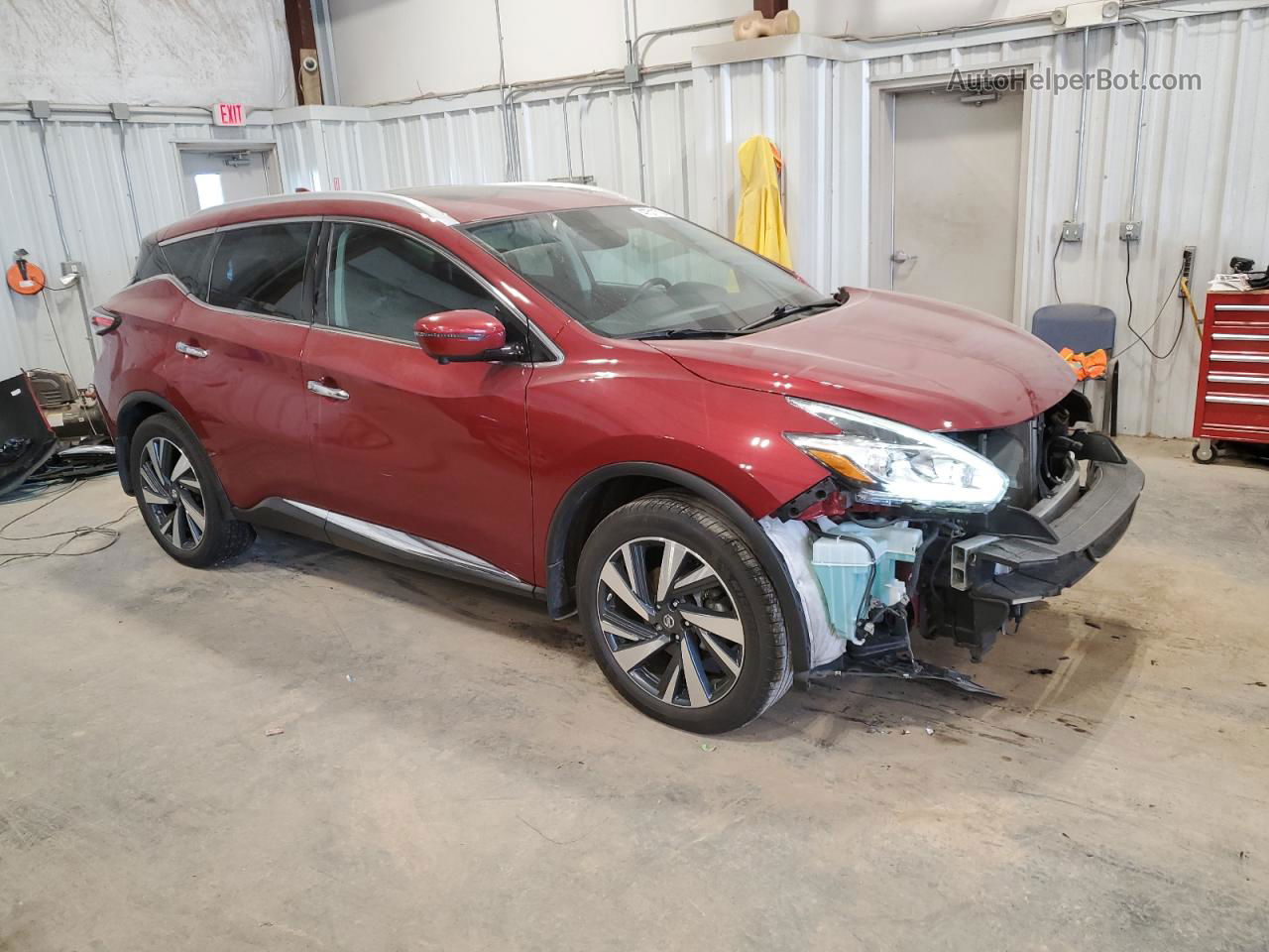 2017 Nissan Murano S Burgundy vin: 5N1AZ2MH9HN115745