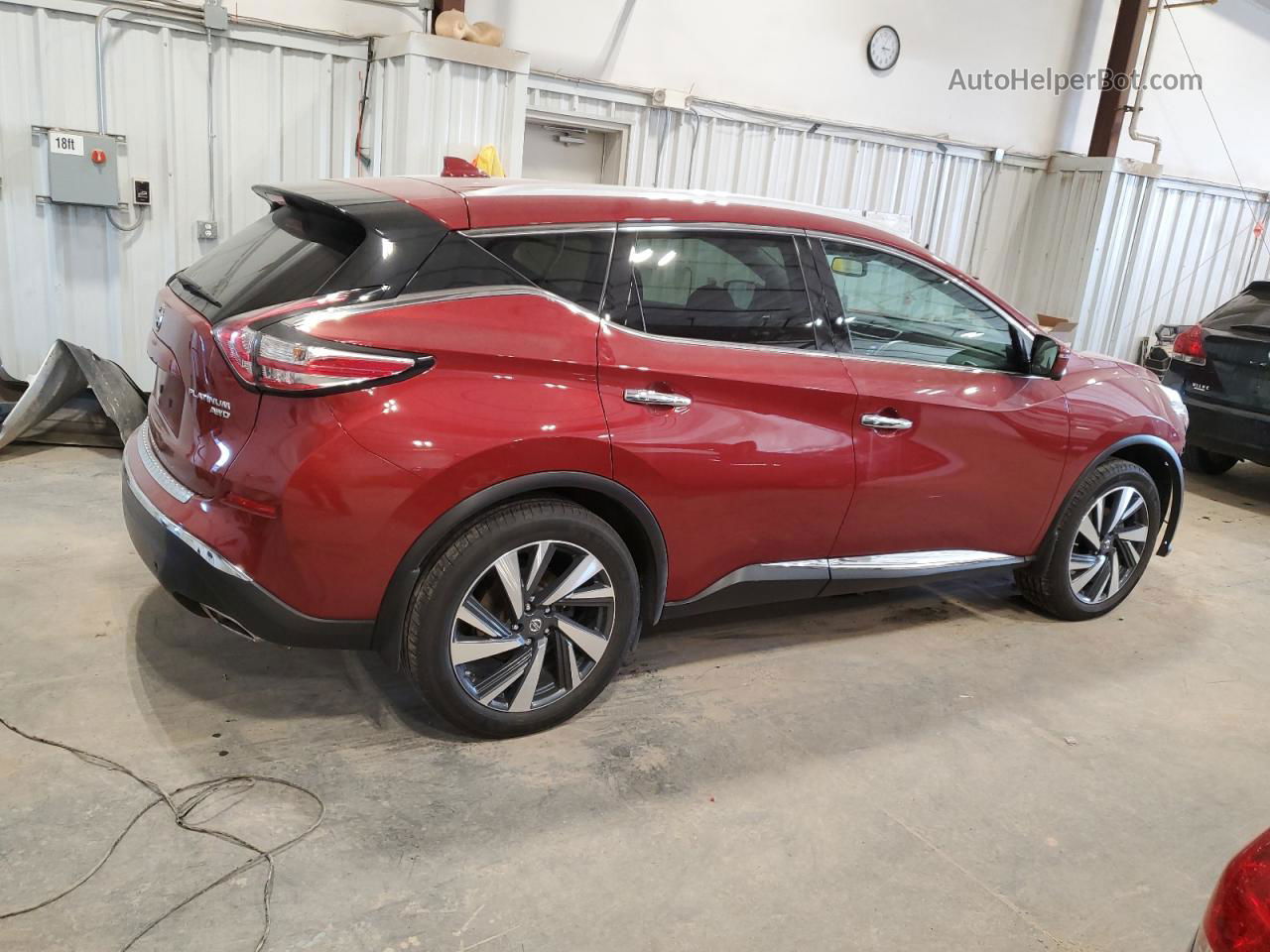 2017 Nissan Murano S Burgundy vin: 5N1AZ2MH9HN115745