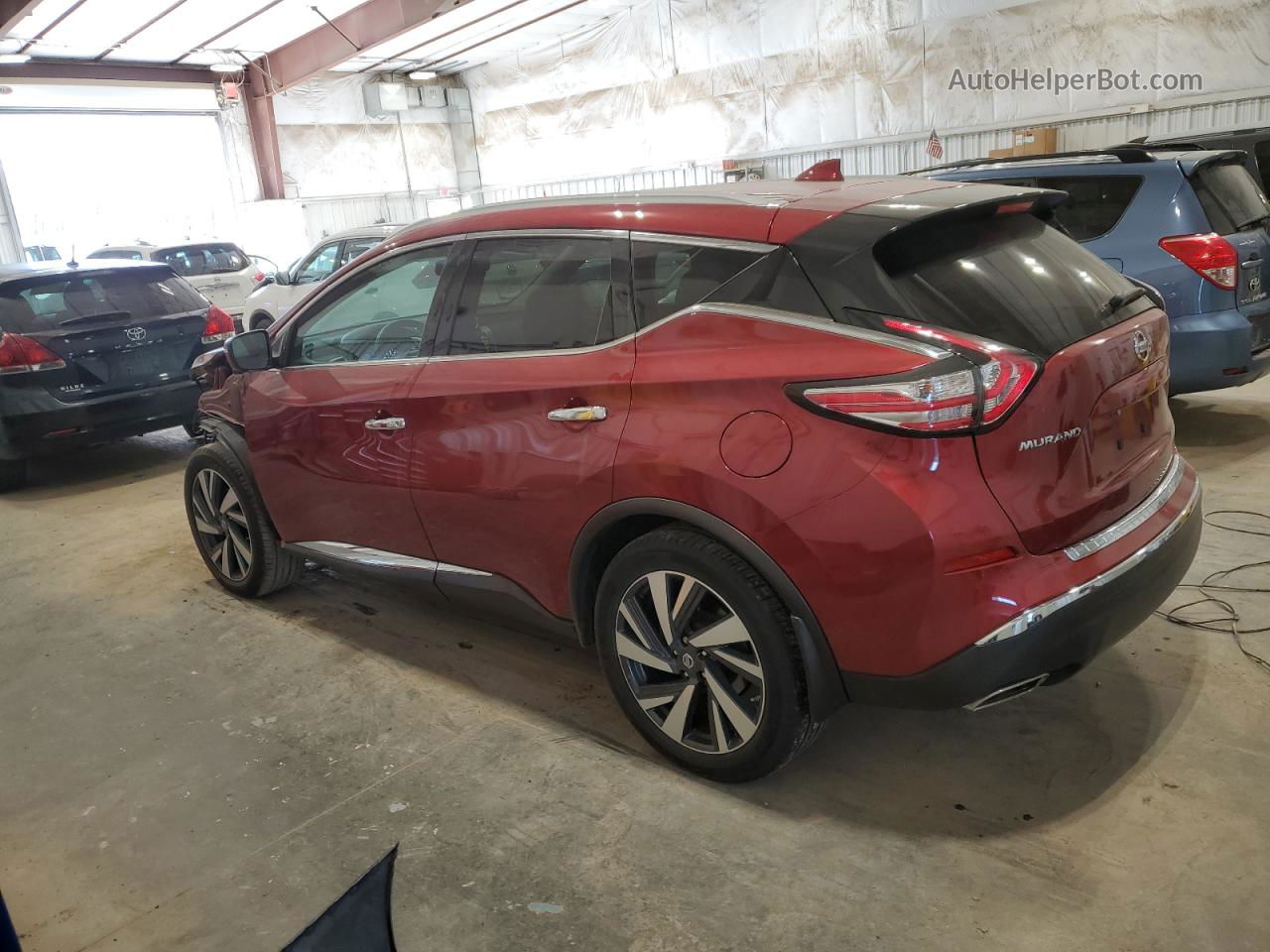 2017 Nissan Murano S Burgundy vin: 5N1AZ2MH9HN115745