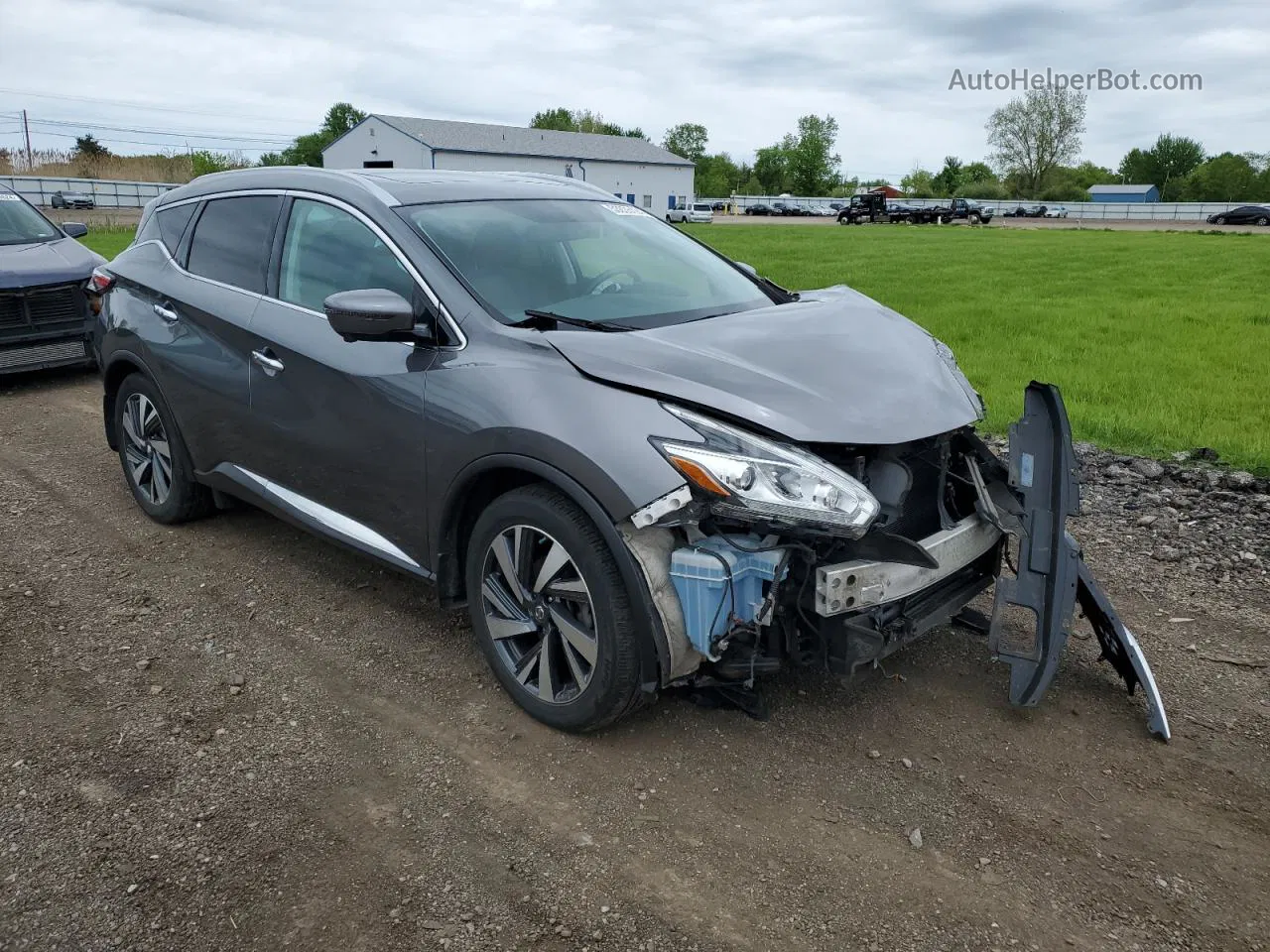 2017 Nissan Murano S Gray vin: 5N1AZ2MH9HN118449