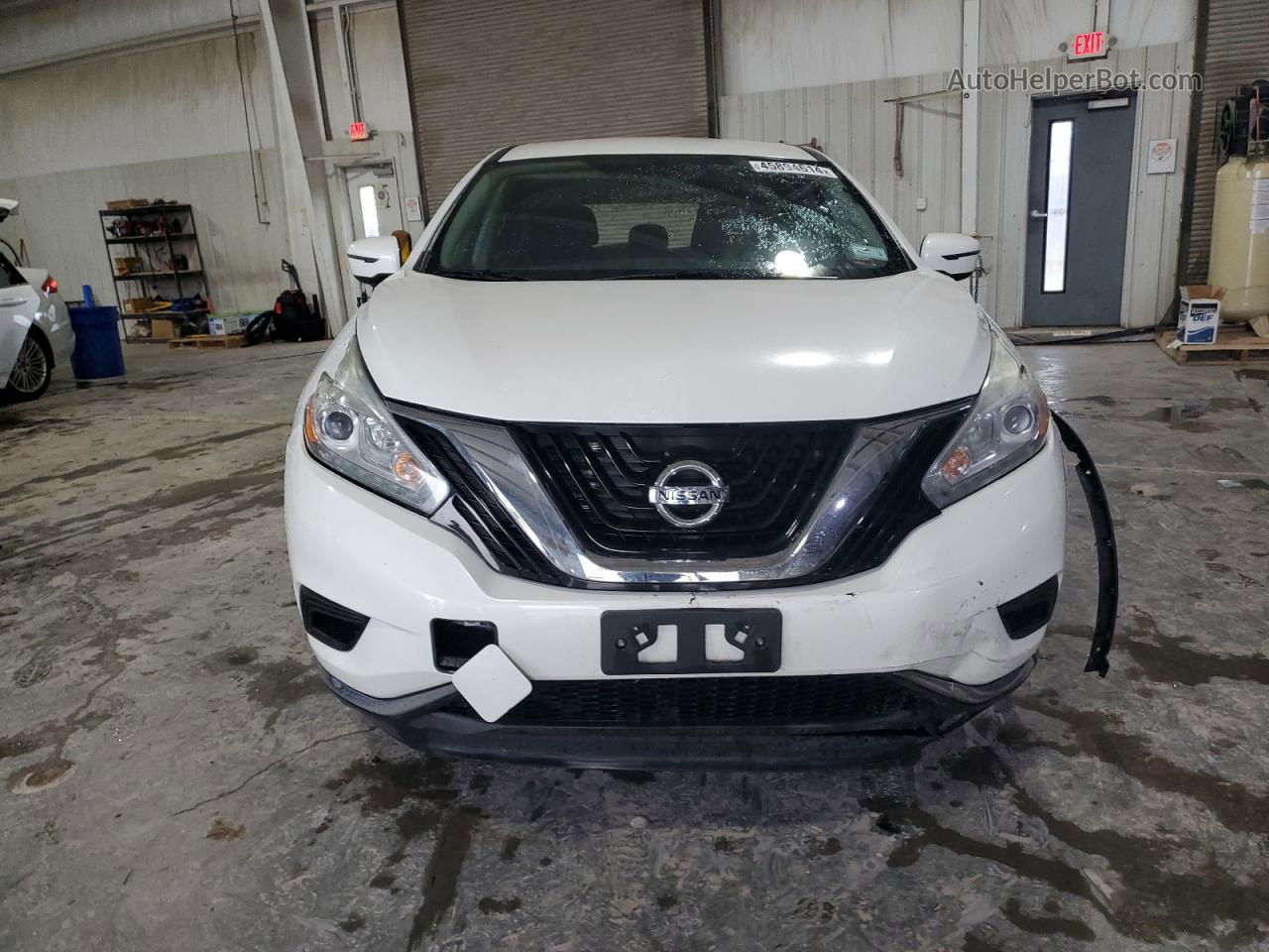 2017 Nissan Murano S White vin: 5N1AZ2MH9HN130178