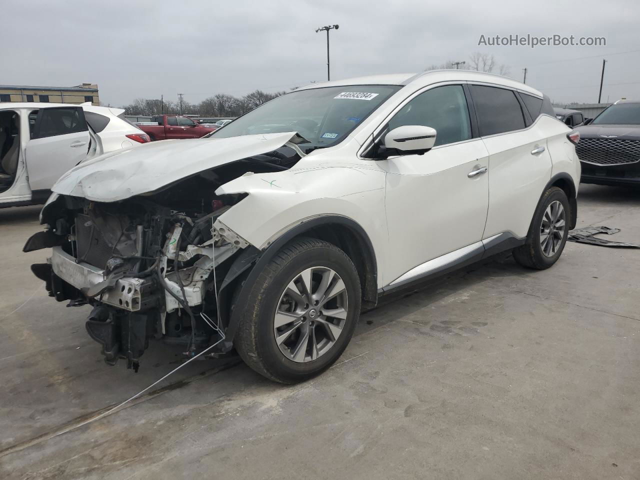 2017 Nissan Murano S White vin: 5N1AZ2MH9HN150981