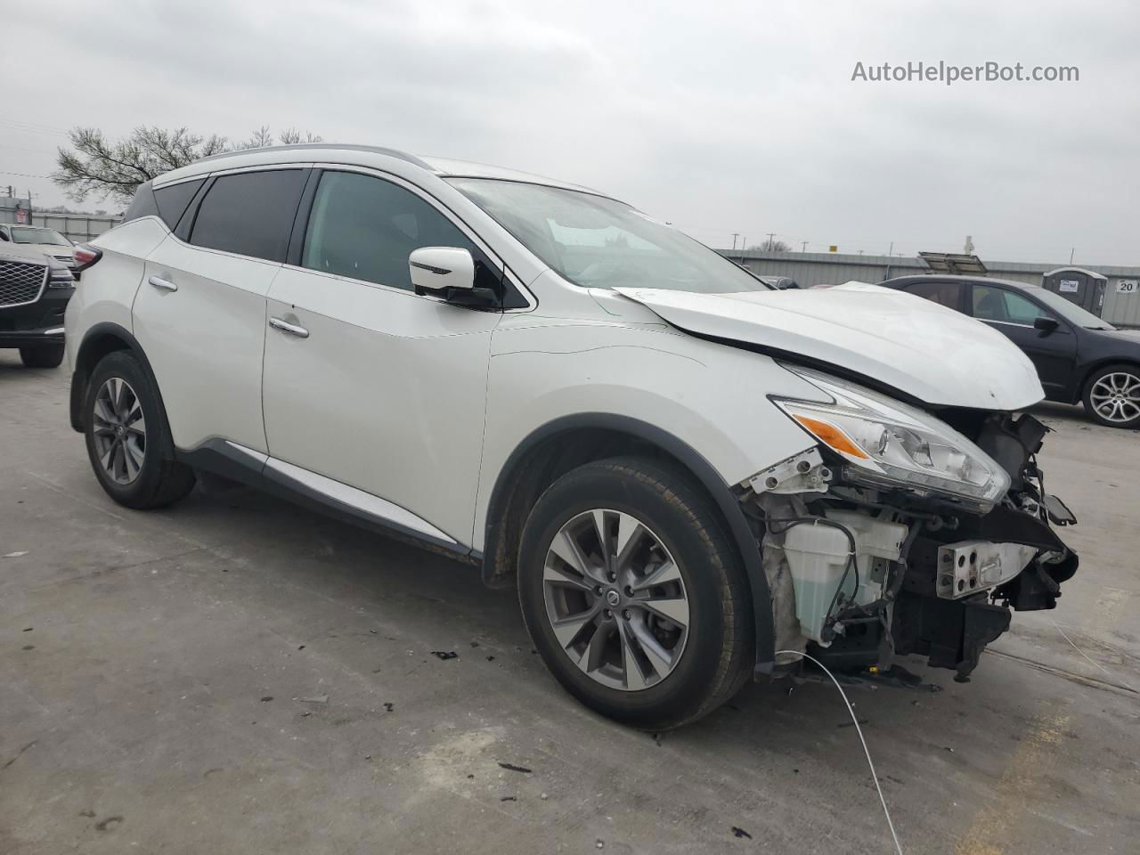 2017 Nissan Murano S White vin: 5N1AZ2MH9HN150981