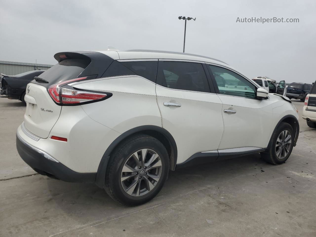 2017 Nissan Murano S White vin: 5N1AZ2MH9HN150981