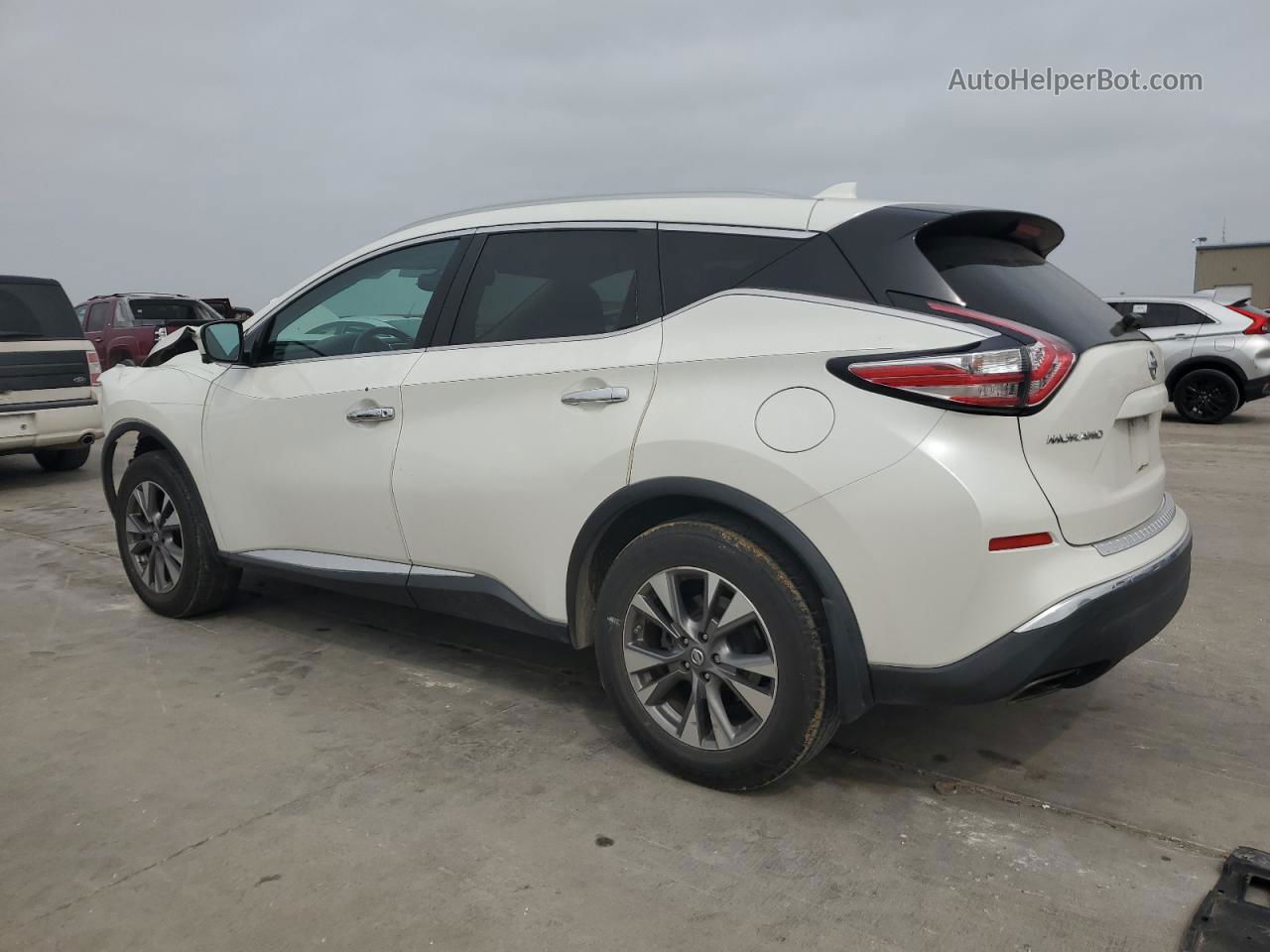 2017 Nissan Murano S White vin: 5N1AZ2MH9HN150981