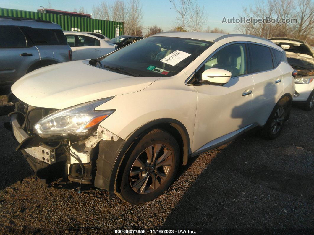 2017 Nissan Murano Sl White vin: 5N1AZ2MH9HN166758