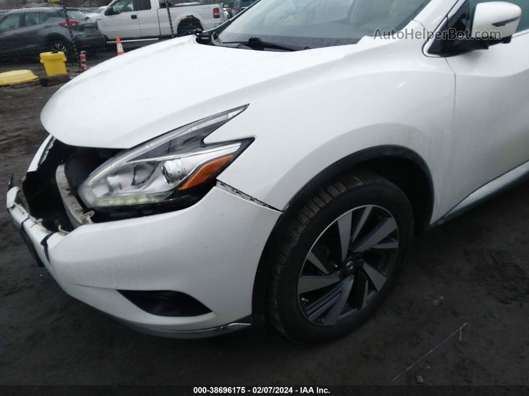 2017 Nissan Murano Platinum White vin: 5N1AZ2MH9HN175587