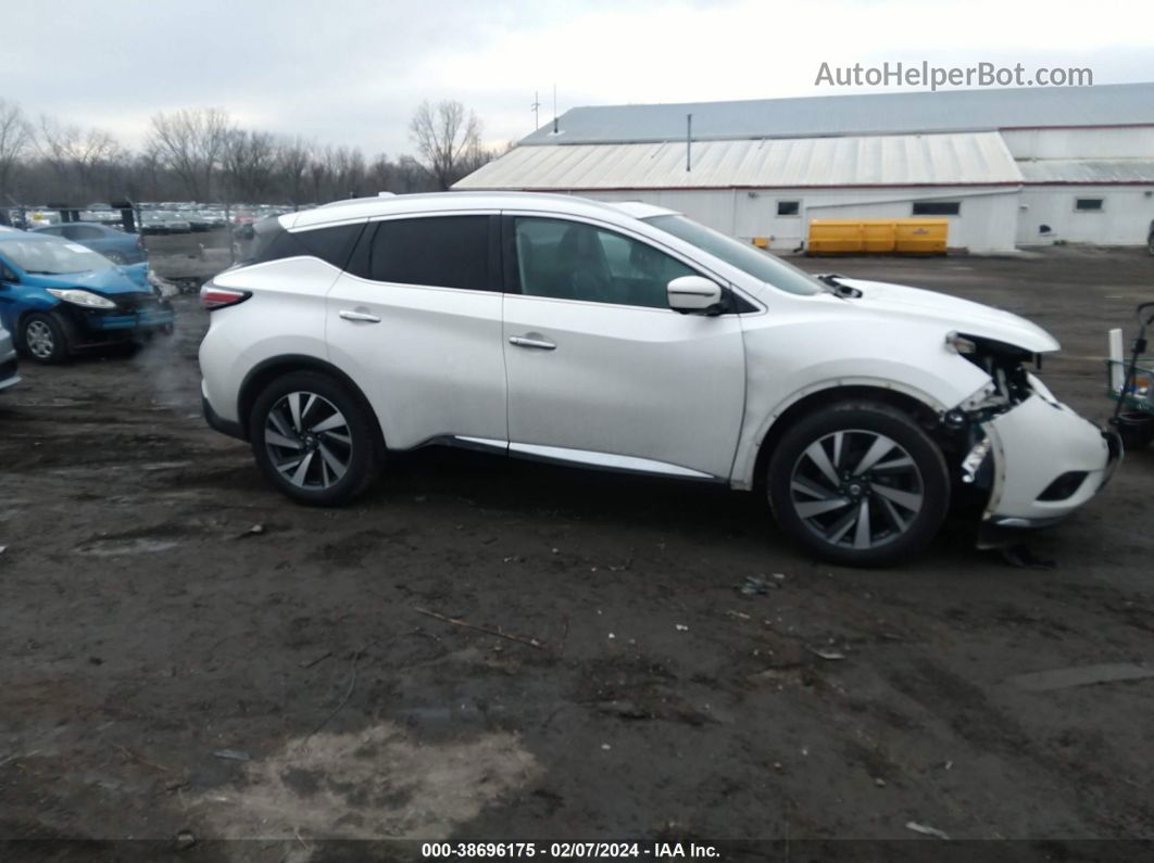 2017 Nissan Murano Platinum White vin: 5N1AZ2MH9HN175587