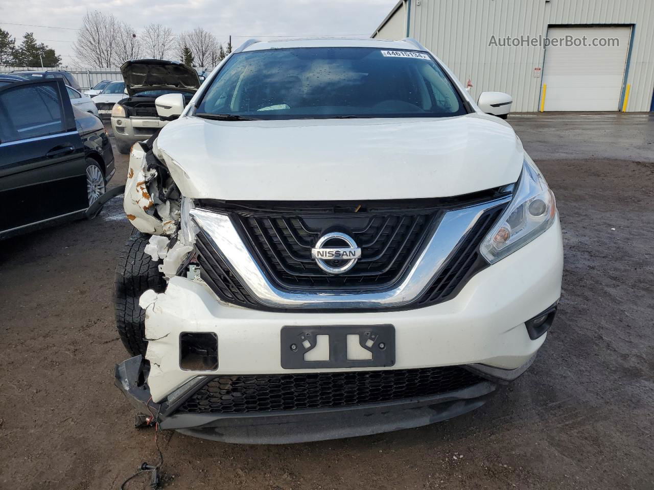 2017 Nissan Murano S White vin: 5N1AZ2MH9HN201539