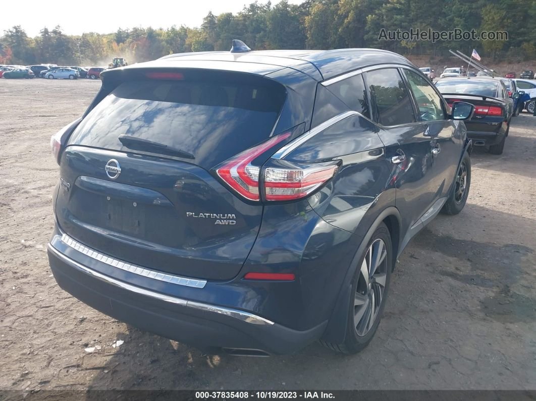 2018 Nissan Murano Platinum Blue vin: 5N1AZ2MH9JN128579