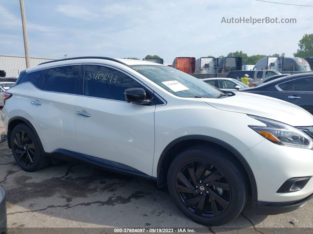 2018 Nissan Murano Sl White vin: 5N1AZ2MH9JN150825