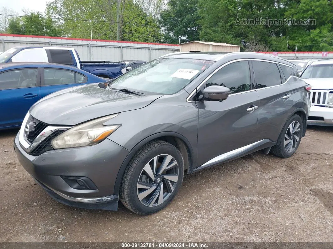 2018 Nissan Murano Platinum Gray vin: 5N1AZ2MH9JN177393