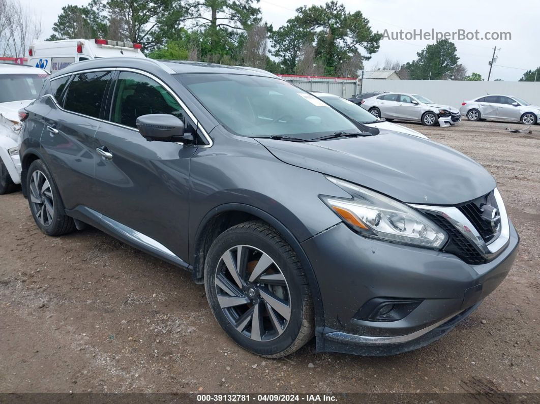 2018 Nissan Murano Platinum Gray vin: 5N1AZ2MH9JN177393