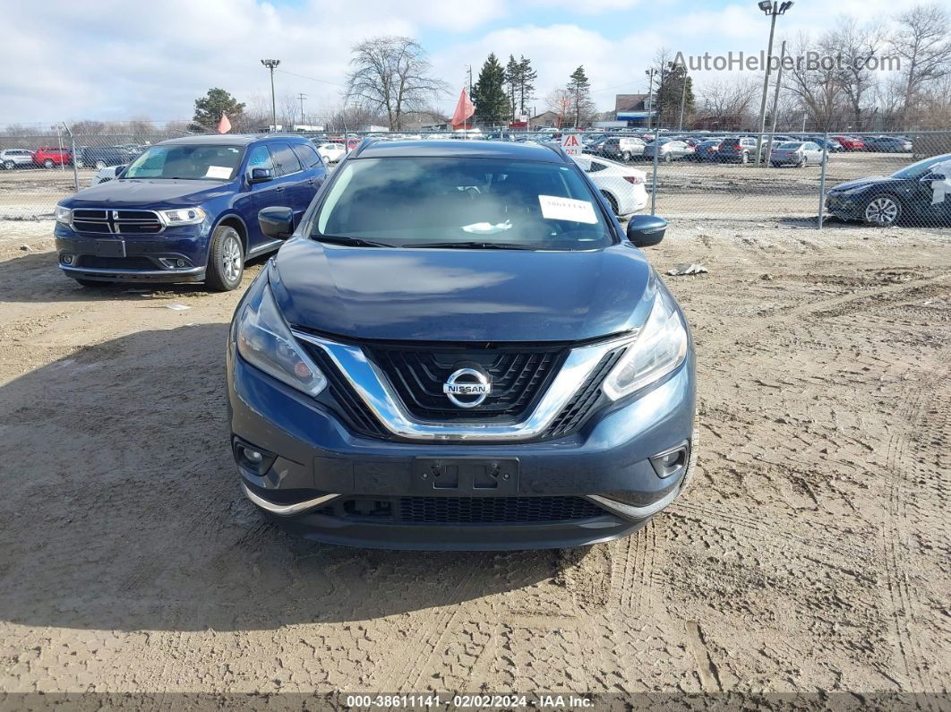 2018 Nissan Murano Sv Синий vin: 5N1AZ2MH9JN183131