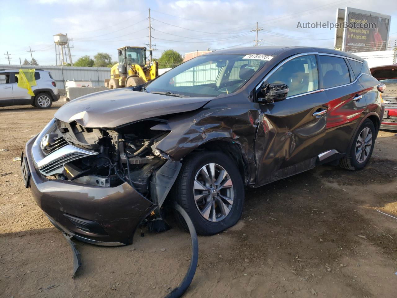 2018 Nissan Murano S Brown vin: 5N1AZ2MH9JN184313