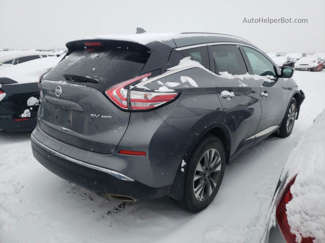 2018 Nissan Murano S Gray vin: 5N1AZ2MH9JN188877