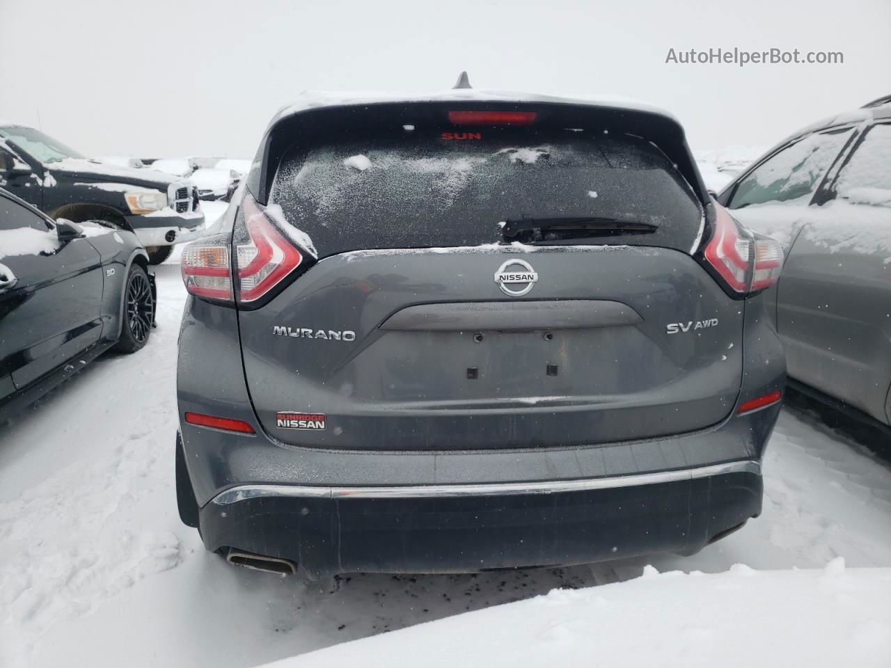 2018 Nissan Murano S Серый vin: 5N1AZ2MH9JN188877