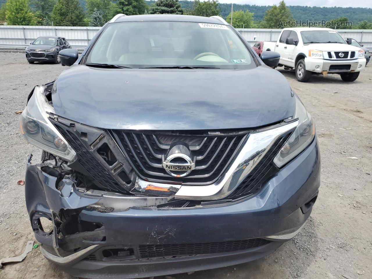 2018 Nissan Murano S Blue vin: 5N1AZ2MH9JN193027