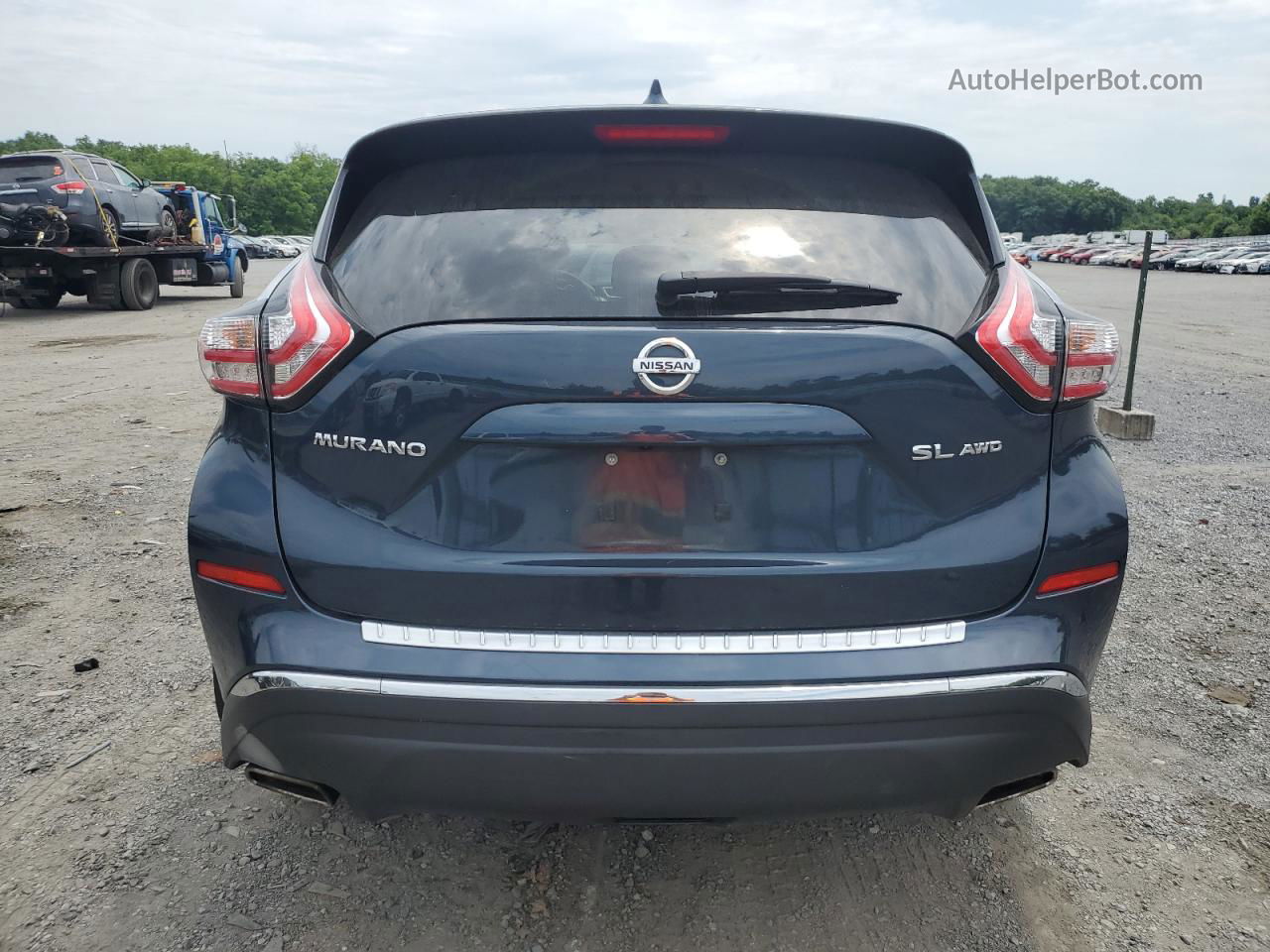 2018 Nissan Murano S Синий vin: 5N1AZ2MH9JN193027