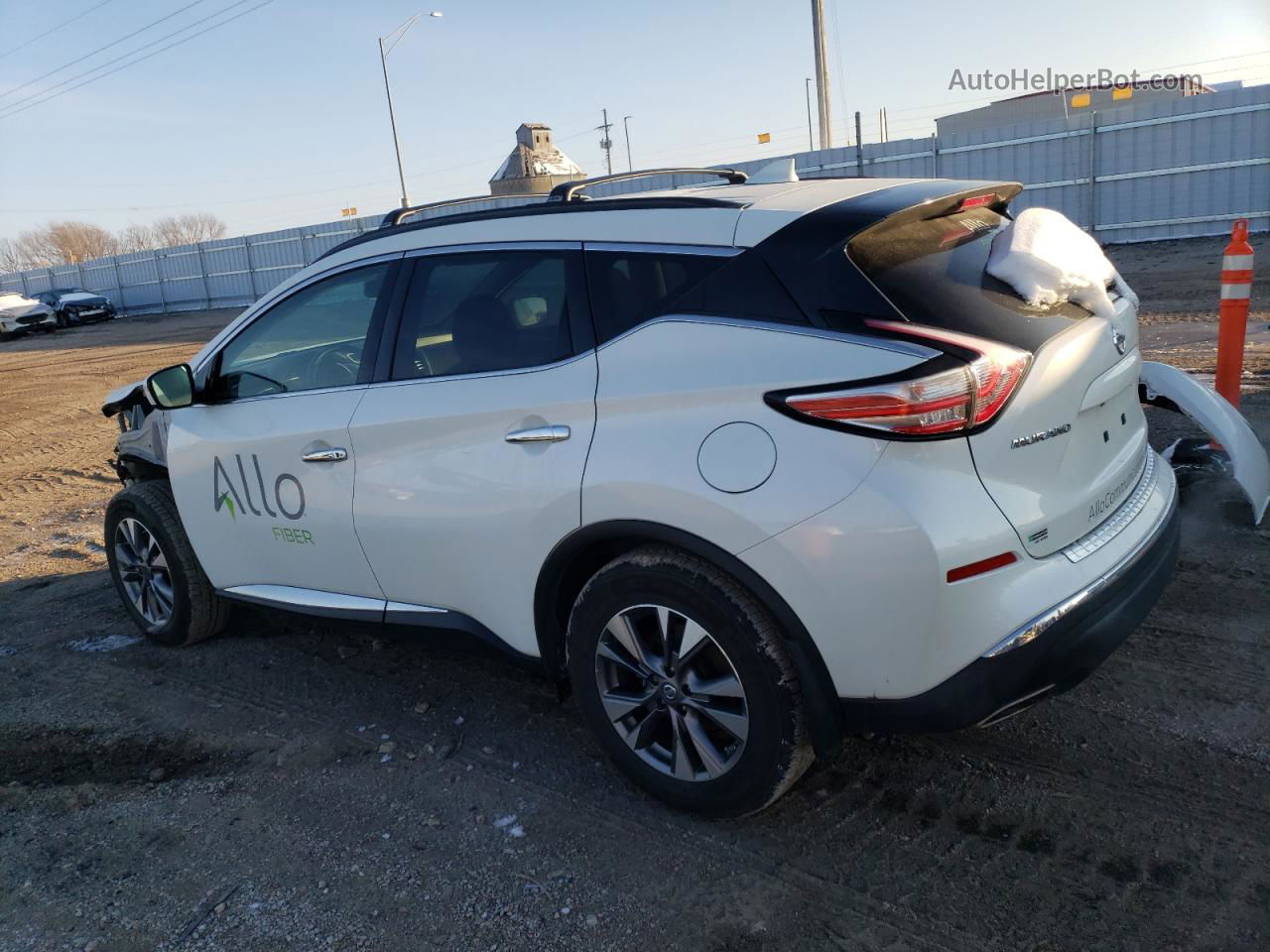 2018 Nissan Murano S Белый vin: 5N1AZ2MH9JN198535