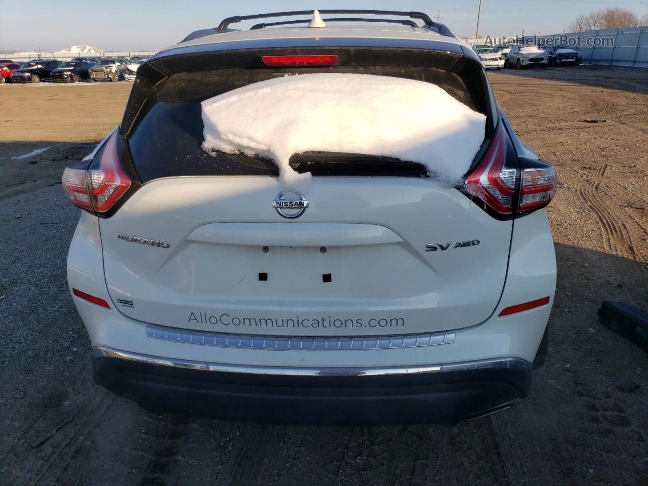 2018 Nissan Murano S White vin: 5N1AZ2MH9JN198535