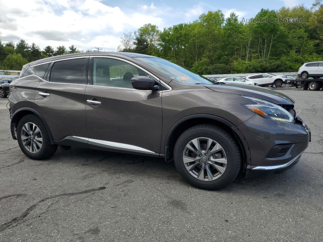 2018 Nissan Murano S Brown vin: 5N1AZ2MH9JN203457